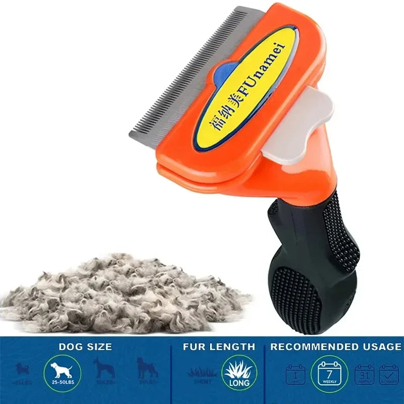 Large Dog Hair Removal Comb Big Dog Brush Pet Grooming Brush Cat Comb Dog Hair Massage Comb Cat Hair Remover Cleaning Grooming