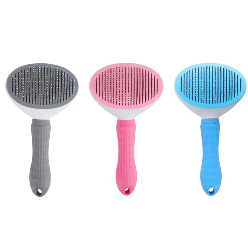 Pet Dog Brush Cat Comb Self Cleaning Pet Hair Remover Brush For Dogs Cats Grooming Tools Pets Dematting Comb Dogs Accessories