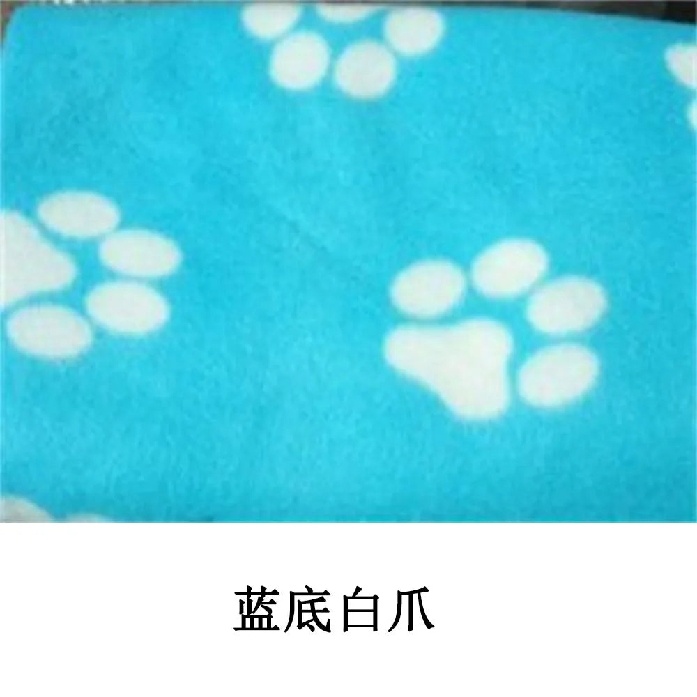 Puppy Blanket Soft Fleece Pet Blanket for Small Medium Large Dogs Cats Kitten Warm Paw Printed Dog Blanket Sleep Mat Bed Covers