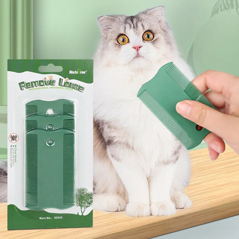 Pet Flea Comb Double Sided Head Lice Comb Fine Tooth Head Lice Flea Remove Hair Combs Dandruff Brush Pet Hair Cleaning Supplies