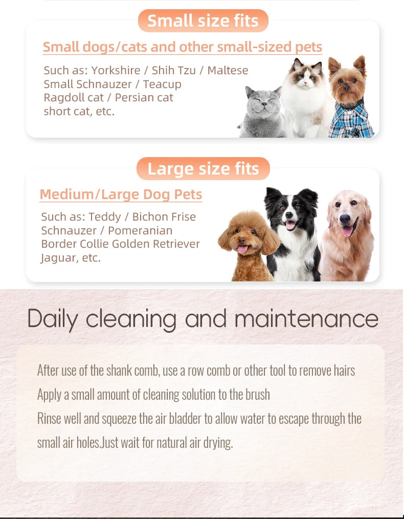 Fenice Pet Comb Solid  Wood Handle in Cat Dog Hair Remover Brush Fur Combs Grooming Tool For Pet Cleaning Supplies Accessories