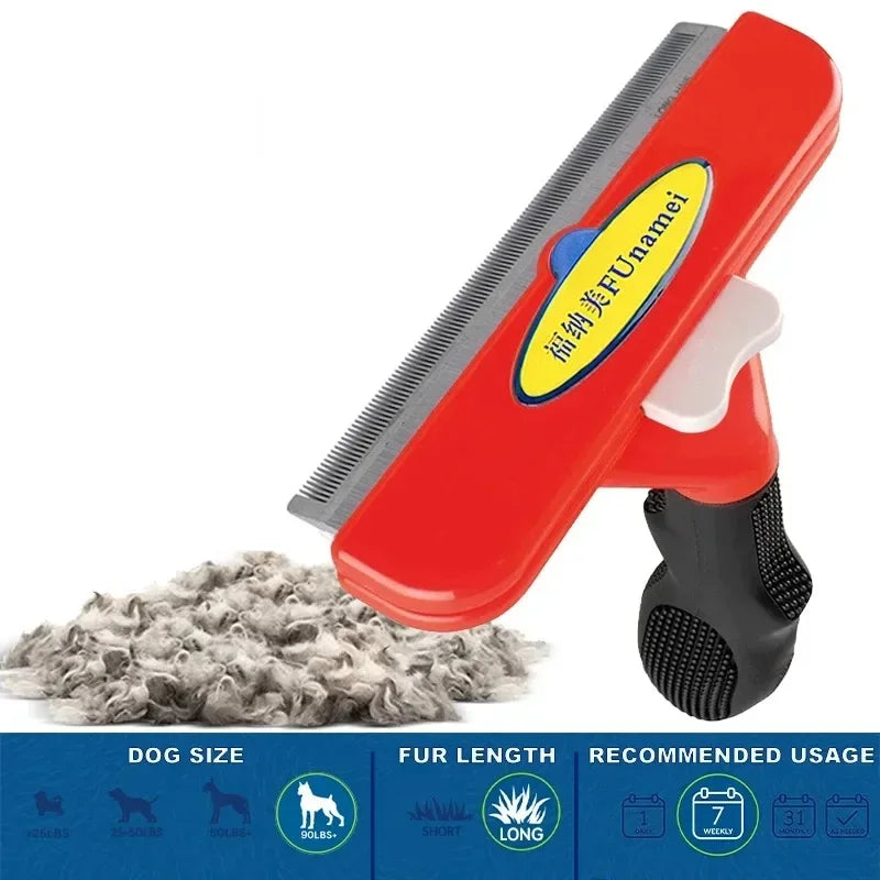 Large Dog Hair Removal Comb Big Dog Brush Pet Grooming Brush Cat Comb Dog Hair Massage Comb Cat Hair Remover Cleaning Grooming